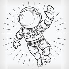 Discover thousands of premium vectors available in ai and eps formats. Doodle Floating Astronaut Simple Sketch Drawing Vector Illustration 2503057 Vector Art At Vecteezy