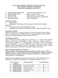 Terima kasih telah berkunjung ke blog contoh seputar surat 2019. Contoh Notulen Rapat Kelulusan Sd Jawabanku Id