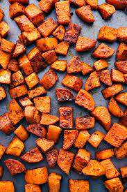 Stuffed Sweet Potato Recipes Recipe Sweet Potato Recipes Roasted Roasted Sweet Potatoes Roasted Sweet Potato Cubes