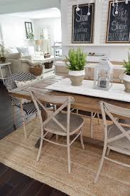 Outdoor In Spring Home Decor And Furniture Ideas Dining Room Style Farmhouse Dining White Dining Chairs