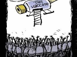 Some people who have been fully vaccinated for covid are getting covid!!! ah, so you are telling me the people who made the vaccine actually meant it. Cartoon The Scramble For Covid 19 Vaccine Cartoons Gulf News