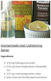 Homemade Hair Lightening Spray Diy Go Blonde Without The Bleach Create Natural Highlight Homemade Hair Products How To Lighten Hair Hair Lightening Spray