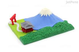 Iwako Mt Fuji Shrine Novelty Eraser 3 Piece Set Jetpens