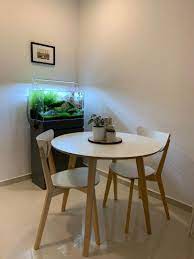 Buy ikea round tables and get the best deals at the lowest prices on ebay. White Round Dining Table Set Ikea Furniture Home Living Furniture Tables Sets On Carousell
