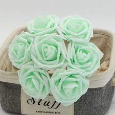 Get it as soon as tue, may 18. Mint Green Roses Fake Flowers Artificial Wedding Flower Vanrina
