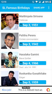 Sl Famous Birthdays For Android Apk Download