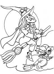 Skeleton coloring pages are great for learning human anatomy and especially fun for halloween. Free Witch Coloring Pages Flying Witches Halloween Coloring Pages Printable Free