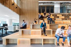 Origin Offices Brisbane Office Snapshots Australian Interior Design Interior Design Awards Tiered Seating