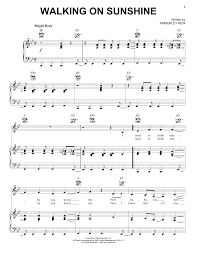 The easy sheet is the most basic and simplest songs of any songs with melody and the bass root notes, any songs can be learnt almost instantly with the easy sheet. Katrina And The Waves Walking On Sunshine Sheet Music Pdf Notes Chords Rock Score Big Note Piano Download Printable Sku 151022