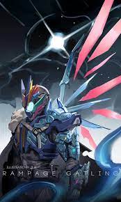 kamen rider rampage vulcan 仮面ライダー イラスト キャラクターデザイン 狼イラスト