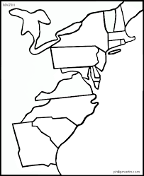 Directions for labeling and coloring. 13 Original Colonies Map 13 Colonies Map Map Sketch Coloring Pages