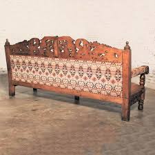 Maybe you would like to learn more about one of these? Hacienda Style Spanish Or Mexican Carved Pine And Upholstered Vintage Bench Sofa Warehouse 414