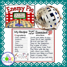 Enemy Pie Freebie Interactive Read Aloud Lesson Plans And Activities Enemy Pie Enemy Pie Activities Interactive Read Aloud Lessons