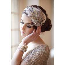 Jazz Age Sparkle And Feather Vintage Bridal Cap Victoria Mary Vintage 195 00 Feather Hair Accessory Headpiece Bridal Accessories
