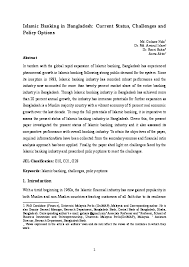 This paper aims at investigating the operation of islamic microfinance in malaysia, analyses the challenges for their sustainability and the possible solutions. Doc Islamic Banking In Bangladesh Current Status Challenges And Policy Options Md Golzare Nabi Academia Edu