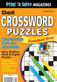 You have my permission to share and print the crosswords for any purpose except sell them. Print N Solve Magazines Dell Crossword Puzzles Penny Dell Puzzles