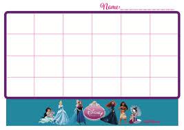 Sticker Chart Princesses Free Kraftimama