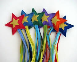 Three Shooting Stars Wool And Ribbon Toys For Throwing Chasing And Catching Felt Crafts Crafts Crafts For Kids