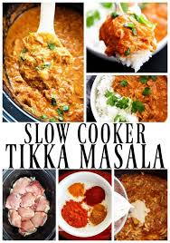 Healthy Slow Cooker Chicken Tikka Masala Recipe Slow Cooker Tikka Masala Healthy Slow Cooker Slow Cooker Chicken Healthy