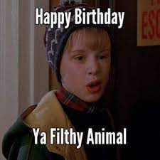 Ya Filthy Animal Funny Happy Birthday Meme Funny Happy Birthday Meme Christmas Memes Funny Funny Happy Birthday Pictures