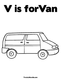 Three premium minivans with luxury features that elevate. V Is Forvan Coloring Page From Twistynoodle Com Cars Coloring Pages Van Animal Coloring Books