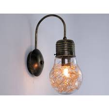 Listino € 284 € 179. Lampada Da Parete Classico Rustico A Forma Di Lampadina Marrone