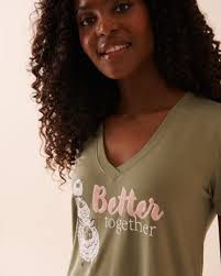 Chemise de nuit ultra douce à imprimé mouton