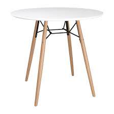 Idéales, elles placent tout le monde au coeur d'un cercle pour des échanges faciles entre les convives. Table Ronde 80 Cm Blanche M T International Hotel Restaurant Supplies Nv