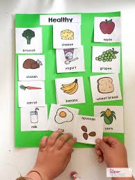 Healthy and unhealthy food grade/level: Healthy Foods Worksheet Free Download The Super Teacher