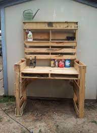 Best Garden Table Pallet Wheels 47 Ideas Garden Furniture Plans Potting Bench Plans Pallet Garden Furniture