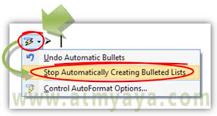 Cara Cepat Mematikan Bullet Otomatis Ms Word Cara Aimyaya Cara Semua Cara