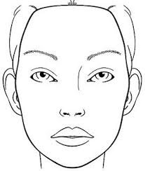 Printable Makeup Face Coloring In 2019 Makeup Face Charts