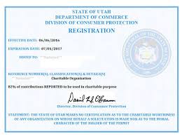 Utah Charitable Registration Harbor Compliance