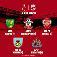 Top flight football resumed as the premier league season comes to a conclusion. Download Liverpool Fixtures 2019 20 Images Allpicture