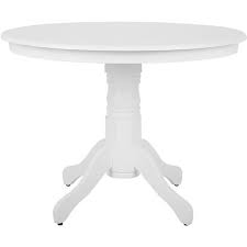 Take a trip to the countryside with the. Vintage Retro Round Wooden Dining Room Pedestal Table 100 Cm White Akron