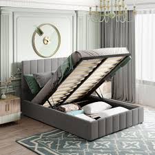 Storage Bed Upholstered Platform