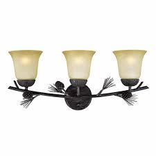 Menards® offers stylish lighting fixtures for every room in your home, in any style you can imagine. Patriot Lighting Pines Black Walnut Vanity Light At Menards