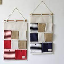 Do you assume wall hanging pocket organizer looks nice? New Arrive Zakka Style Cotton Linen Stripe Plain Wall Storage Bags Hanging Pocket Sundreis Toys Orga Wall Hanging Storage Wall Pocket Organizer Hanging Storage
