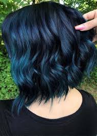 Black And Blue Split Dye Short Hair Colors For Short Hair Lilostyle Lucia Hume In 2020 Hair Styles Perfect Hair Color Short Hair Color