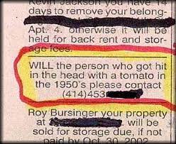 These new craigslist personals alternative websites are similar to. The 50 Funniest Classified Ads Ever Gallery