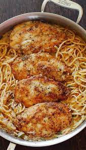 Italian Chicken Pasta In Creamy White Wine Parmesan Cheese Sauce Chicken Pasta Dishes Italian Chicken Pasta Creamy Chicken Pasta