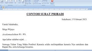 Untuk bu eni tersayang salam sejahtera. Contoh Surat Pribadi Untuk Sahabat Sejati Youtube