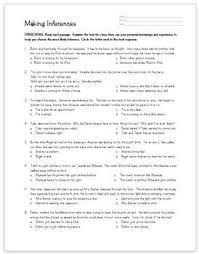 Inferences Practice Page Kim Barker Teacherspayteachers Com Inference Reading Comprehension Worksheets Inference Activities