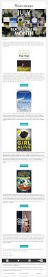 Books Of The Month Product Recommendations Email From Waterstones Email Marketing Emailmarketing Retail Books Pro Books Email Marketing Book Of The Month