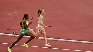 When one runner passes the baton to another runner, then another runner starts to run to reach the next player. Tokyo 2020 Ireland Finish Eighth In Mixed Relay Final