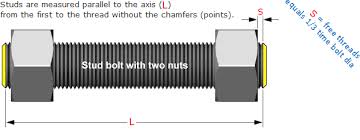 flanged connection studbolt length calculation engineering