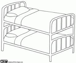 There s no better cure for cabin fever. Bunk Bed Coloring Page