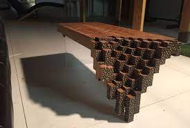Selection of modern coffee tables: Falling Brick Coffee Table Inspired By Minecraft Video Game