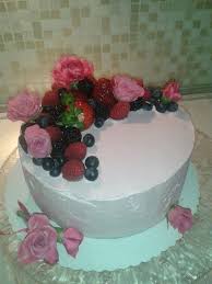 Cake Fiori Freschi E Frutti Di Bosco Torte Frutti Di Bosco Ricette