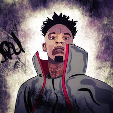 21savage Artdesign2luxe Artdesign2luxe Nouveau Draw 21savage Trapmusic Akatsuki Cover Car Savage Wallpapers Digital Painting Illustration